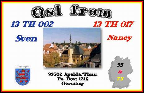 QSL- Sven+Nancy